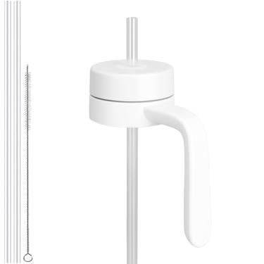 Imagem de Tampa de substituição para garrafa de água de boca larga Hydroflask, tampas superiores com canudo para acessórios Hydro Flask, tampa de alça de garrafa esportiva superior para Hydroflask 12 16 20 32