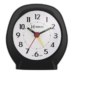 Imagem de Relógio Despertador Quartz Tradicional Herweg 263434
