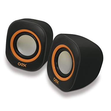 Imagem de Caixa De Som Para Pc Oex Sk100 Round Preto E Laranja
