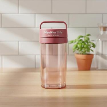 Imagem de Garrafa Squeeze Copo com Tampa e Peneira Filtro Infusor Água Saborizad