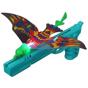 Imagem de Lançador Pistola De Avião Pássaro Brinquedo Infantil - Dony Toys, Azul