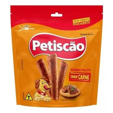 Imagem de Bifinho Petisco Produto Petshop 250g Mastigável Sabor Carne - Petiscão