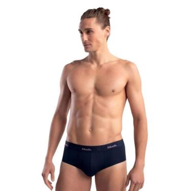 Imagem de Cueca Slip Mash Basic Antibolinha Modal Cós Elástico Firme, Marinho, A