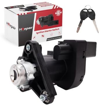 Imagem de HRepair O conjunto do interruptor de ignição serve para Chevrolet Malibu e Saturn Aura & Pontiac G6 2004-2012 com cilindro de trava + 2 chaves. 15142952