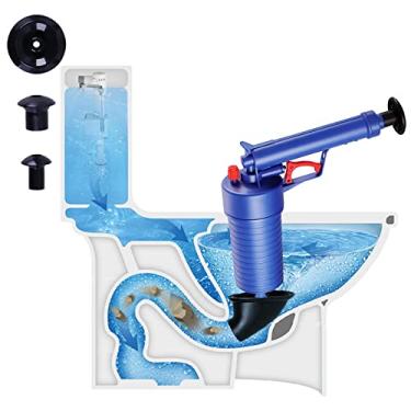 Imagem de Desentupidor de pia elétrica Pistolas de drenagem limpador de bomba a IR Power Blasters Desbloqueador de desbloqueio Removedor de entupimento Trado para lavatório de vaso sanitário Casa, desentupidor
