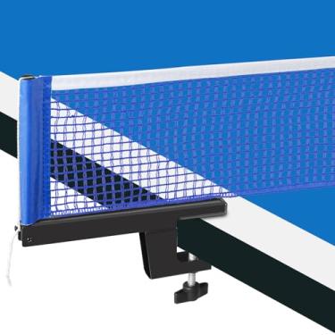Imagem de 1.8 m Rede de Tênis de Mesa Dobrável com Postes, Conjunto de Rede e Hastes de Tênis de Mesa Regulável, Rede de Tênis de Mesa Portátil e Ajustável, Generic Conjunto de Postes de Rede de Ping-Pong