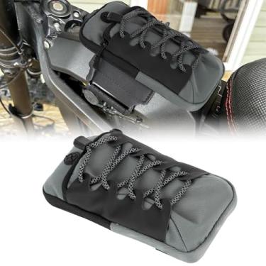 Imagem de PSLER Bolsa de armazenamento de capa de bateria para bicicleta suja, bolsa para quadro de bicicleta suja para Surron Light Bee X S Segway X160 X260 Eride Pro SS (cinza)