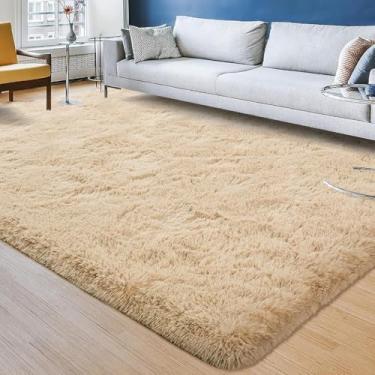 Imagem de Tapete 2x3m: Conforto e Decoração para sua Sala e Quarto (Bege Liso)