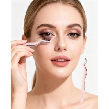 Imagem de Modelador de cílios com pente, fácil de usar, cílios enrolados de longa duração, material de aço inoxidável, ferramenta essencial para maquiadores profissionais DJA1222-01