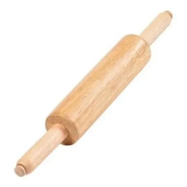 Imagem de 2X Rolo Abrir Massa Pau De Macarrão Pizza Pão Em Madeira Sto