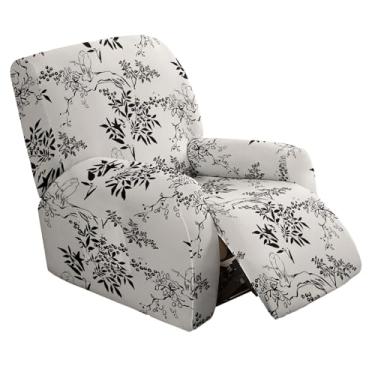 Imagem de Eco-Ancheng Capas para poltronas reclináveis Lazyboy, 4 peças, capas para poltrona, reclináveis, antiderrapantes, com bolsos de armazenamento, protetor de móveis para sala de estar, 17