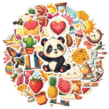 Imagem de 50 peças da natureza, animais, objetos, adesivos, brinquedo, faça você mesmo, adesivos encantadores para celular, laptop, scrapbook, bicicleta, laptop, motocicleta, bagagem, telefone