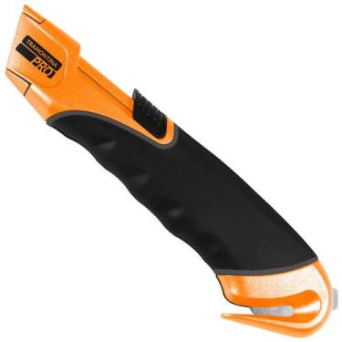 Imagem de Estilete de Segurança Autorretrátil com Ponta Bico de Pato Tramontina 