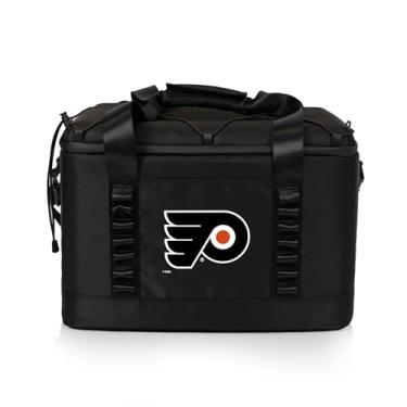 Imagem de Picnic TIME NHL Philadelphia Flyers Tarana Superthick Cooler, 24 latas com isolamento macio, reciclado, praia, acampamento, piquenique, (preto carbono)