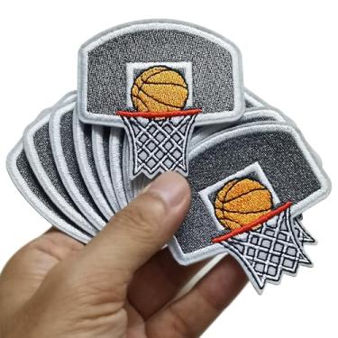 Imagem de Conjunto de 12 peças American Freestyle Street Basketball Slam Dunk Sport Iron On Sew On Cloth Bordado Apliques Bordado à Máquina Bordado Bordado Costura Artesanato Projetos 6 cm x 6 cm
