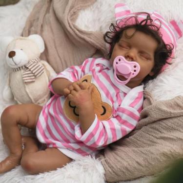 Imagem de Boneca Reborn Baby Doll Jirachi Realistic Silicone Soft Body Girl