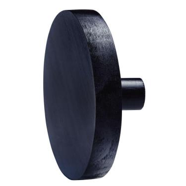 Imagem de Cabide Gancho Tramontina Em Madeira Maciça Com Acabamento Em Pintura Preta 120 Mm Tramontina