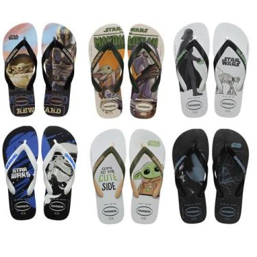 Imagem de Chinelo Havaianas Star Wars Adulto, 35/36, Verde  olive