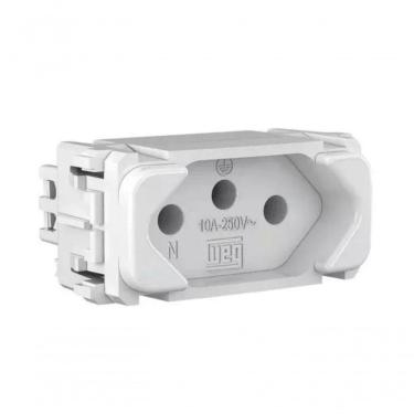 Imagem de Modulo Tomada 2P+T 10A Branco Composé