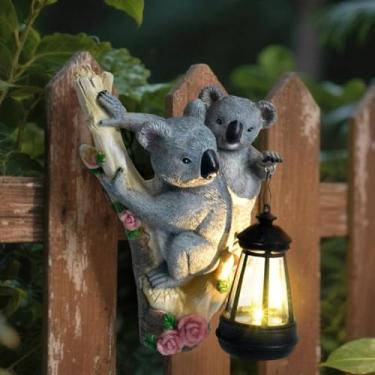 Imagem de Estátuas de decoração de jardim solar ao ar livre família rã fazenda rã com luz, decorações ao ar livre esculturas para pátio quintal gramado passarela ornamentos liquidação presentes para mãe avó