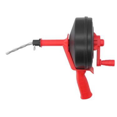 Imagem de Trado de drenagem MUNEFE, removedor de entupimento de desbloqueador de tubo de encanamento multiuso, trado de drenagem de aço flexível com adaptador de broca para cozinha, (7.5 meters)