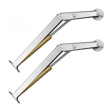 Imagem de Molas a gás 200N, 2 unidades de suporte de tampa para armários, dobradiças hidráulicas macias para baús de brinquedo, caixas de armazenamento, elevação ajustável