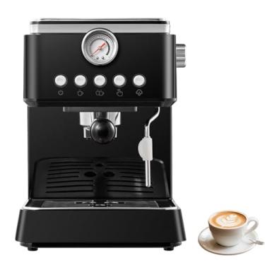 Imagem de GSWWJG Máquina de café expresso com vaporizador, vários modos e controlo preciso de temperatura, perfeita para o barista caseiro. Fácil de limpar graças ao seu reservatório de água removível de 1,5 l