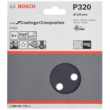 Imagem de Bosch Disco de lixa PRO F355 125mm Grano 320-5 unidades