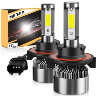 Imagem de MIFMIA Lâmpadas 800% de brilho 40000LM 6500K Branco, Backup sem polaridade Plug and Play com ventilador, luzes off-road à prova d'água IP68, pacote com 2