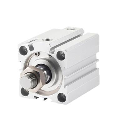 Imagem de ACQ12/16/20/25/32/40-10-20-25-30-40-50-60-B Pistão de cilindro fino pneumático compacto ar cilindros de dupla ação rosca externa (ACQ32 (sem ímã))