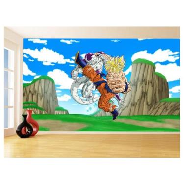 Imagem de Papel De Parede Dragon Ball Goku Vegeta Anime 3,5M Dbz496 - Você Decor