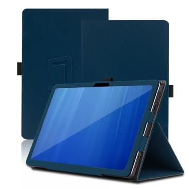 Imagem de Capa para tablet Wacom Movinkpad Pro 14 de 14 polegadas, Wacom Movinkpad Pro 14, capa protetora dobrável com suporte para lápis e alça de pulso, proteção total. (azul)