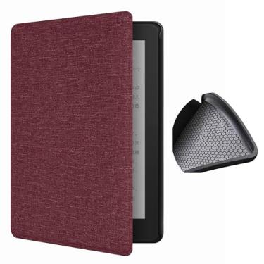 Imagem de Yzlvigrous Caixa de Textura de Pano para Kindle Paperwhite 7/6/5ª Geração 2015/2013/2012, Tampa Traseira de TPU Macia de 6 Polegadas com Sono/despertar Automático, Modelo: DP75SDI/EY21