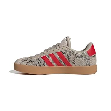 Imagem de adidas Tênis feminino VL Court 3.0, Wonder Bege/Better Scarlet/Dourado Metálico, 35