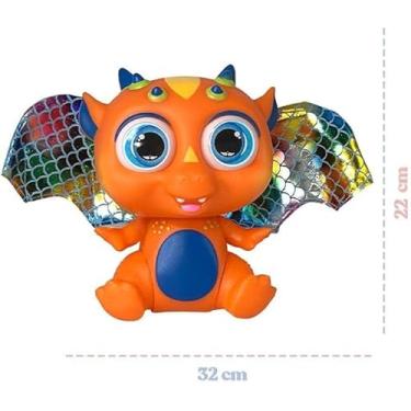 Imagem de Bebê Dragão Voador com Asas, Laranja, Brinquedo Infantil
