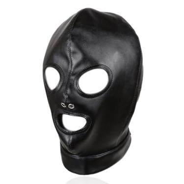 Imagem de Capa de cabeça de rosto inteiro de 3 furos, capuz bandana fina masculina e feminina - RY108US (preto)