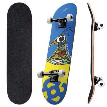 Imagem de Skate Infantil Completo Bob Burnquist 78 Cm Skateboard Montado Juvenil