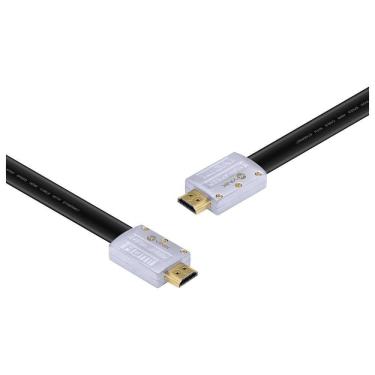 Imagem de Cabo Hdmi 4k Ultra Hd 3d Conexao Ethernet Flat Com Conector Desmontavel 10 Metros - H20fl-10
