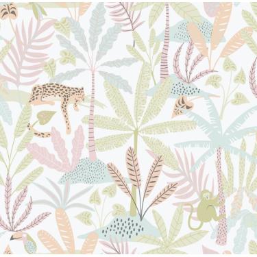 Imagem de Papel de Parede Enzo Selva Rosa 286-1