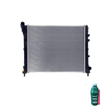 Imagem de Kit Radiador 500 1.4 8/16V Com Ar + Aditivo Radiador 1L + Água Desmineralizada 1L
