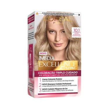 Imagem de Coloração Imédia Excellence 10.1 Louro Claríssimo Acinzentado - IMEDIA