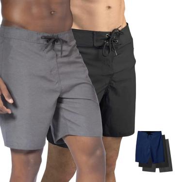 Imagem de KIT 2 Shorts SURF LISO Mauricinho Bermuda Praia Academia Tactel Verão 1044-Masculino