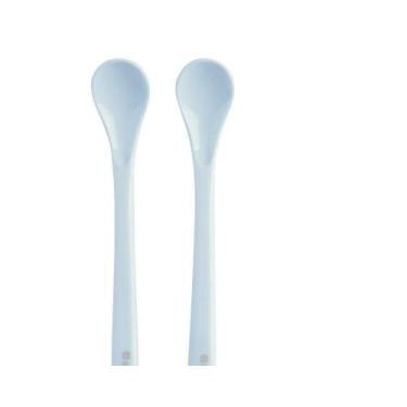 Imagem de Colher de Silicone 2pcs Brighty Blue KikkaBoo