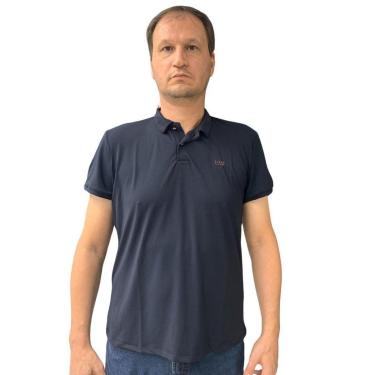 Imagem de Camisa Sallo Gola Polo Slim Dry Preta 3055-Masculino