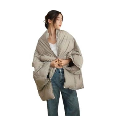 Imagem de Cobertor leve de plumas para mulheres fofas para cama cachecol adulto solteiro longo para sofá de inverno xale multifuncional portátil para viagens ao ar livre quente (cinza, 70 x 130 cm)