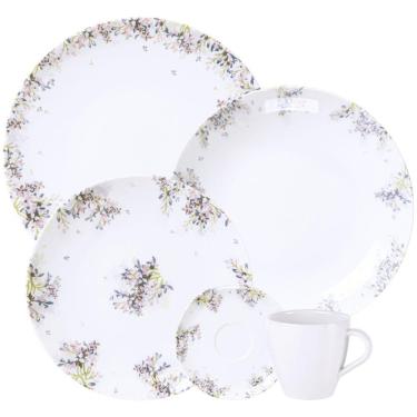 Imagem de Aparelho De Jantar E Chá Fogli Em Porcelana Com 20 Peças - Tramontina