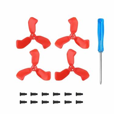 Imagem de SZZCNOX Neo 2 kits de acessórios de lâminas de hélice, 4 peças de reposição para drone DJI NEO 2 (vermelho)