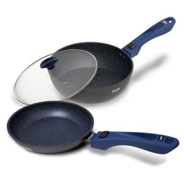 Imagem de Panelas Polishop Ichef Ultra com Tampa - Sauté - Day By Day 24Cm - Azu