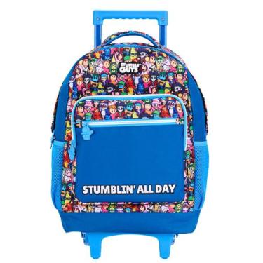 Imagem de Mochila Escolar Rodas Stumble Guys College 15640 Original - Xeryus