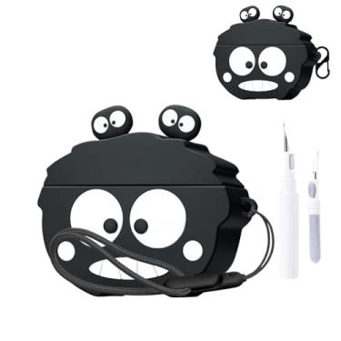 Imagem de Capa para Baseus Inspire XC1, capa protetora para fone de ouvido sem fio NOUKAJU (com mosquetão + cordão + caneta de limpeza) à prova de quedas, arranhões, à prova de choque, capa para Baseus Inspire